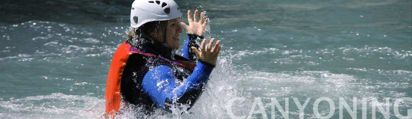 canyoning, sortie de groupe