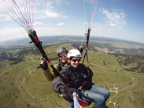 vol en parapente &agrave; Neuch&acirc;tel