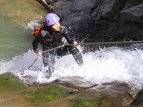 rappel en canyon