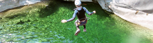 canyoning, sortie de groupe