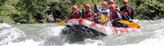 sortie en famille, rafting