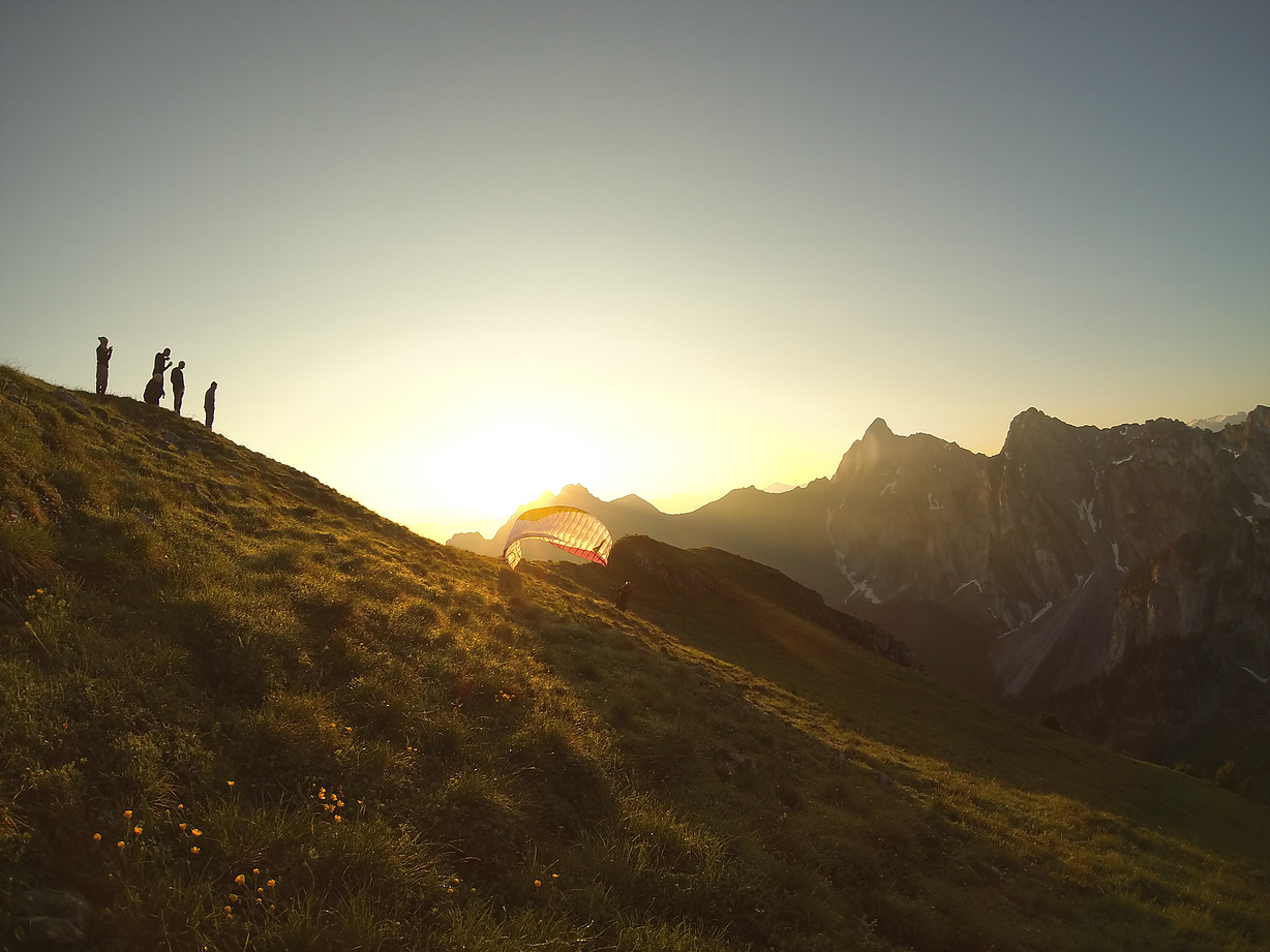 parapente au Moléson