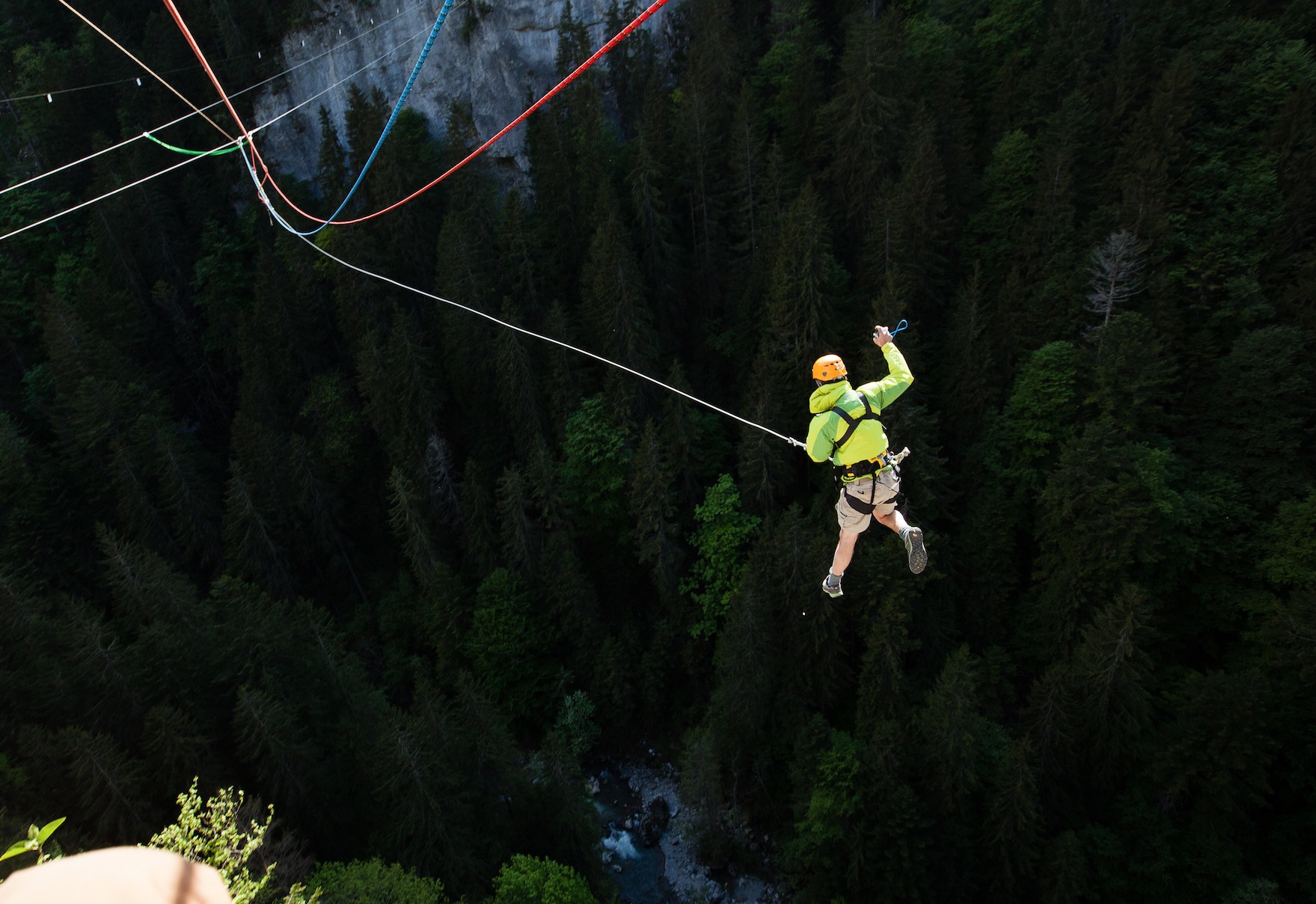 saut pendulaire à château d'oex